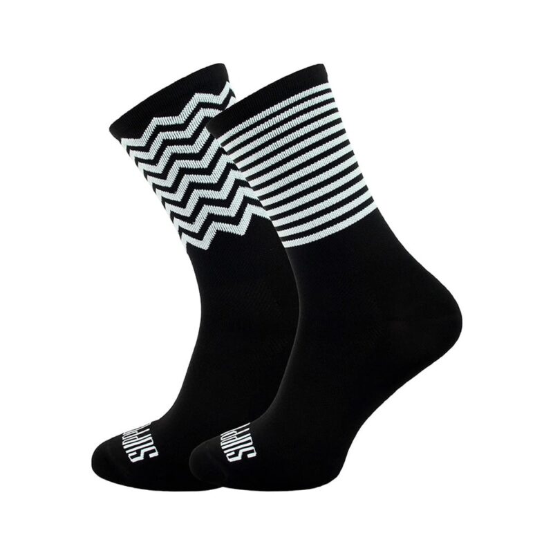 Cycling socks ZIG-ZAG STRIPES